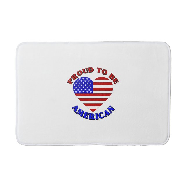 Stolz, Amerikaner zu sein Badematte (Vorderseite)