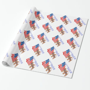 Stolz, Amerikaner zu sein Geschenkpapier
