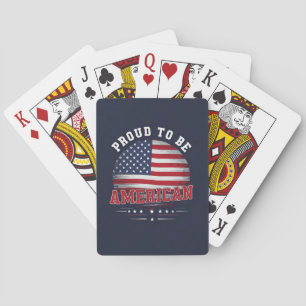 Stolz, Amerikaner zu sein Spielkarten