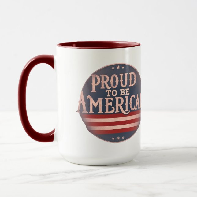 Stolz, Amerikaner zu sein Tasse (Links)