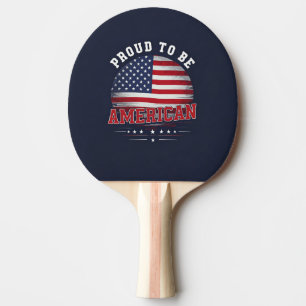 Stolz, Amerikaner zu sein Tischtennis Schläger