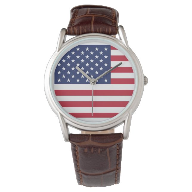 Stolz amerikanisch sein: Zeitlose Erklärung der US Armbanduhr (Vorderseite)