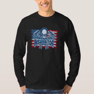 Stolz-amerikanische Insulator USA-Flagge der Verei T-Shirt