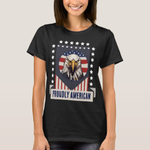 Stolz Amerikanische Weißkopfseeadler Jeansjacke T-Shirt