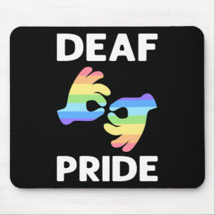 Stolz. Asl Awareness Hand Sign Language Deaf Prix Mousepad