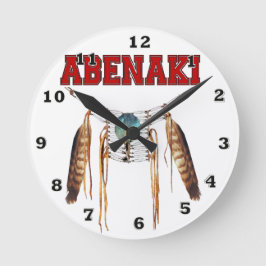 Stolz auf Abenaki Runde Wanduhr