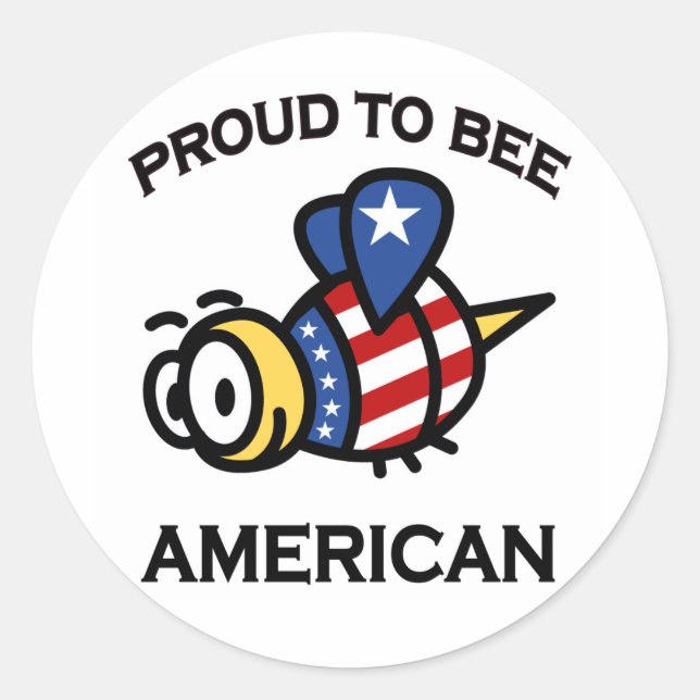 Stolz auf amerikanische Aufkleber (Vorderseite)