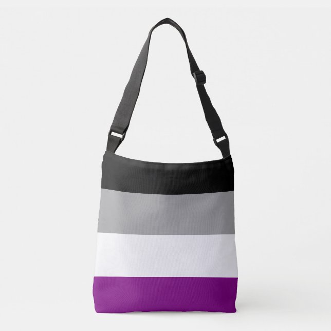 Stolz auf Asexualität Tragetaschen Mit Langen Trägern (Vorderseite)