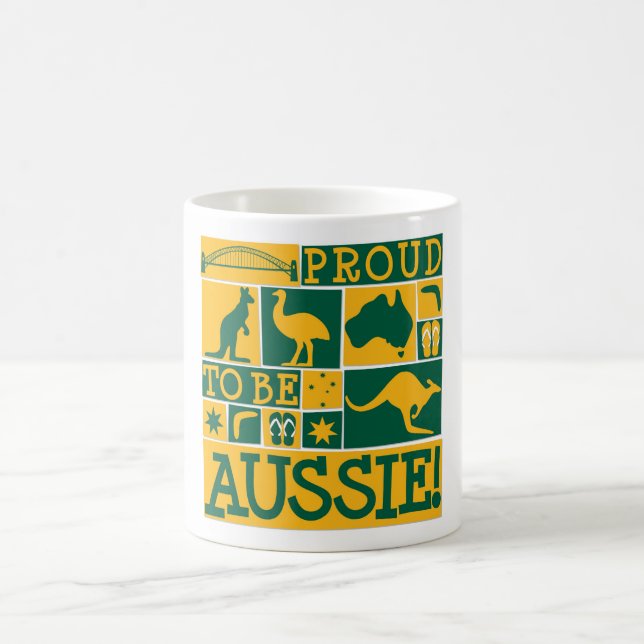 Stolz auf Aussie Kaffeetasse (Mittel)
