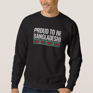 Stolz auf Bangladesch Vintage Flagge Bangladeschs Sweatshirt