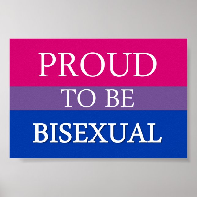 Stolz auf Bisexuelles Poster (Vorne)