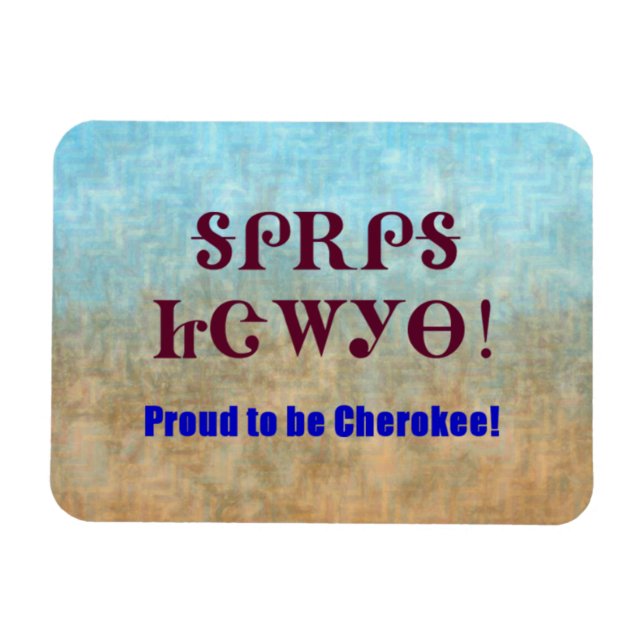 Stolz auf Cherokee Magnet (Horizontal)
