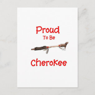 Stolz auf Cherokee Postkarte