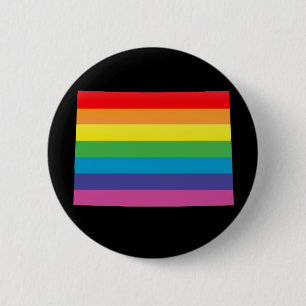 Stolz auf Colorado. gestreift. Button