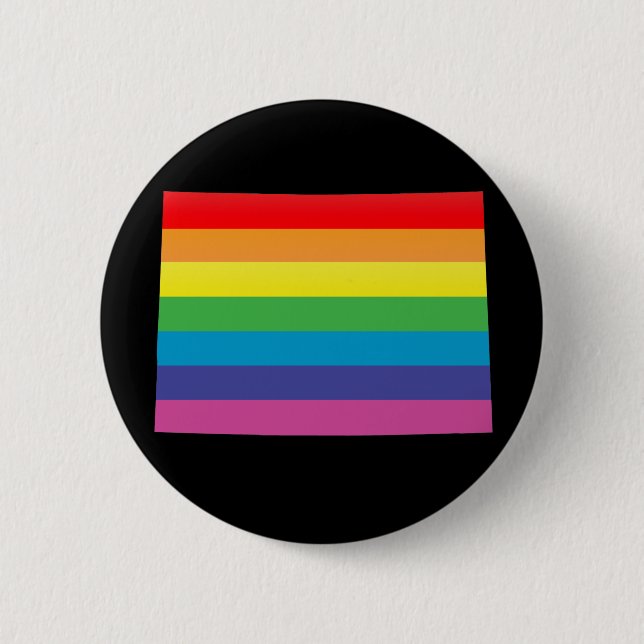 Stolz auf Colorado. gestreift. Button (Vorderseite)