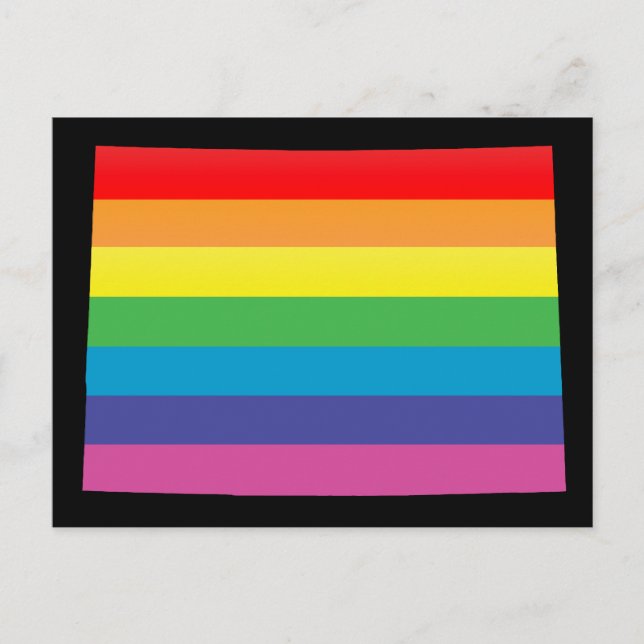 Stolz auf Colorado. gestreift. Postkarte (Vorderseite)