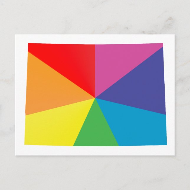 Stolz auf Colorado. verworren. Postkarte (Vorderseite)