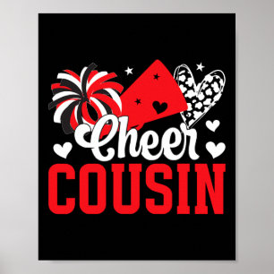 Stolz auf Cousin Cheerleading Cousin eines Cheer Poster