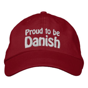 Stolz auf Dänisch Bestickte Kappe