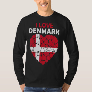 Stolz auf Dänisch I Liebe Dänemark Flagge Dänemark T-Shirt