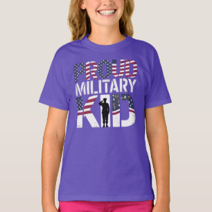 Stolz auf das militärische Kind T-Shirt