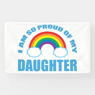 Stolz auf den Gay Pride meines Tochter-Regenbogens Banner