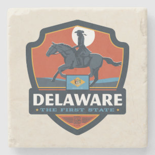 Stolz auf den Staat   Delaware Steinuntersetzer