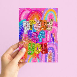 Stolz auf Dich Herzlichen Glückwunsch Karte