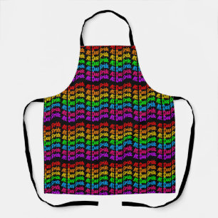 Stolz auf die LGBTQ+-Farben des Regenbogens Schürze