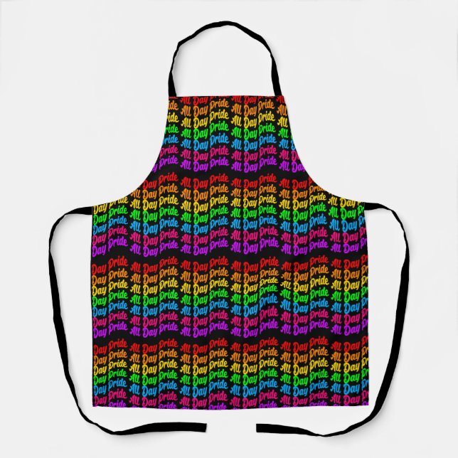 Stolz auf die LGBTQ+-Farben des Regenbogens Schürze (Vorderseite)
