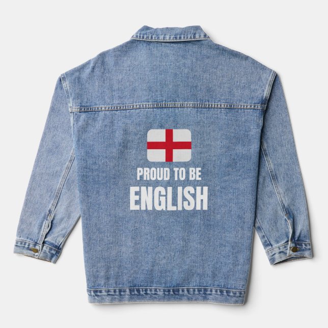 Stolz auf Englisch Jeansjacke (Rückseite)