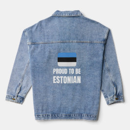 Stolz auf Estnisch Jeansjacke