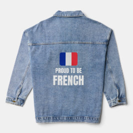 Stolz auf Französisch Jeansjacke