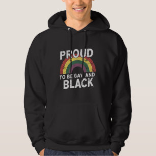 Stolz auf Gay und Black Pride Monat 2025 Hoodie