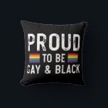 Stolz auf Gay und Black Pride Monat 2025 Kissen<br><div class="desc">Stolz auf Gay und Black Pride Monat 2025</div>