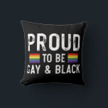 Stolz auf Gay und Black Pride Monat 2025 Kissen<br><div class="desc">Stolz auf Gay und Black Pride Monat 2025</div>