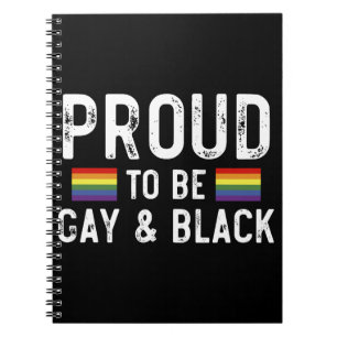 Stolz auf Gay und Black Pride Monat 2025 Notizblock