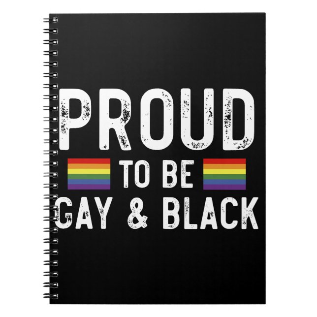 Stolz auf Gay und Black Pride Monat 2025 Notizblock (Vorderseite)
