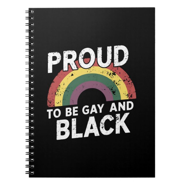 Stolz auf Gay und Black Pride Monat 2025 Notizblock (Vorderseite)