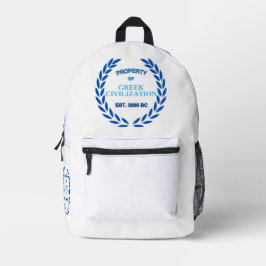 Stolz auf Griechisch - Eigentum der griechischen Z Bedruckter Rucksack