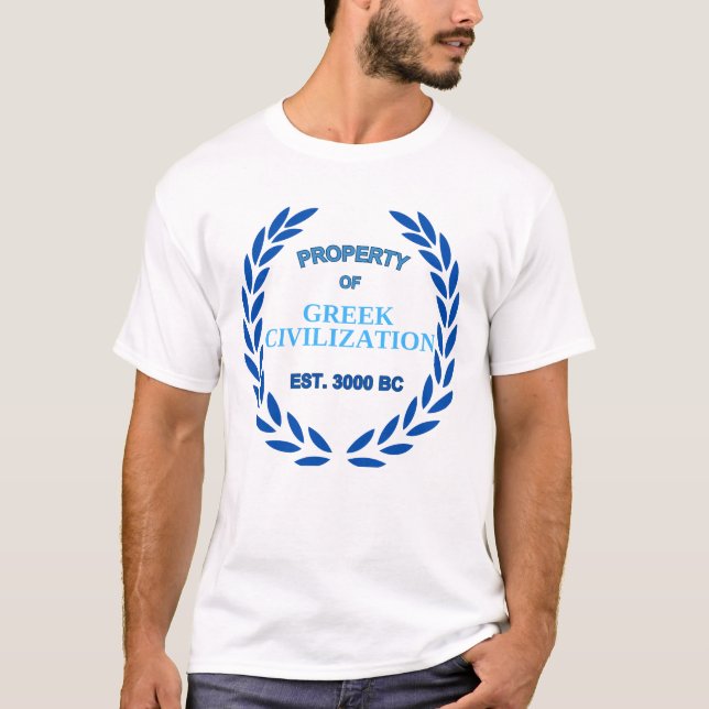 Stolz auf Griechisch - Eigentum der griechischen Z T-Shirt (Vorderseite)