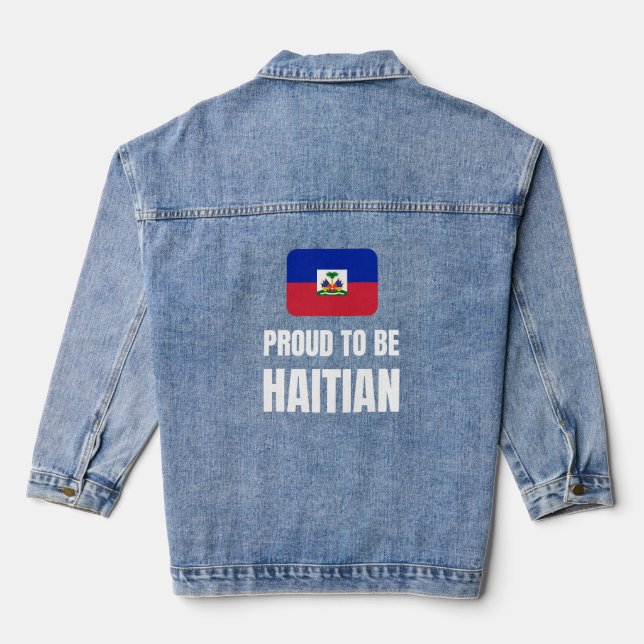 Stolz auf Haitianer Jeansjacke (Rückseite)