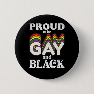 Stolz auf Homosexualität und schwarze LGBT Button