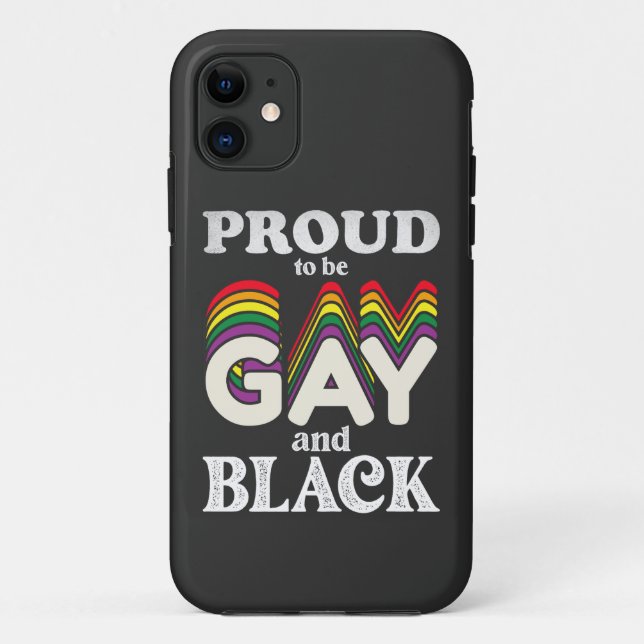 Stolz auf Homosexualität und schwarze LGBT Case-Mate iPhone Hülle (Rückseite)