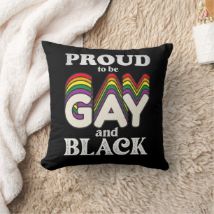 Stolz auf Homosexualität und schwarze LGBT Kissen