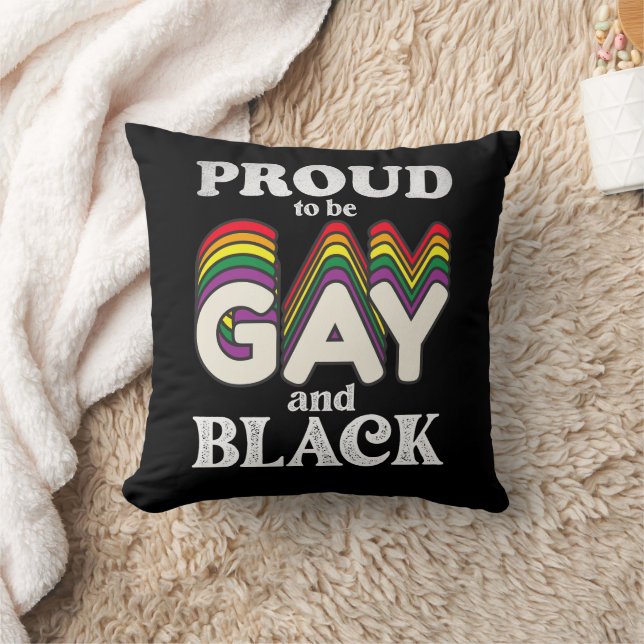 Stolz auf Homosexualität und schwarze LGBT Kissen (Decke)
