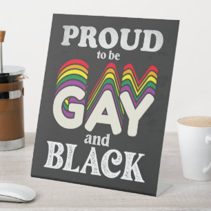 Stolz auf Homosexualität und schwarze LGBT Sockelschild