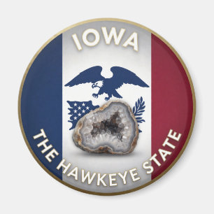 Stolz auf Iowa 🦅 Hawkemblem Magnet