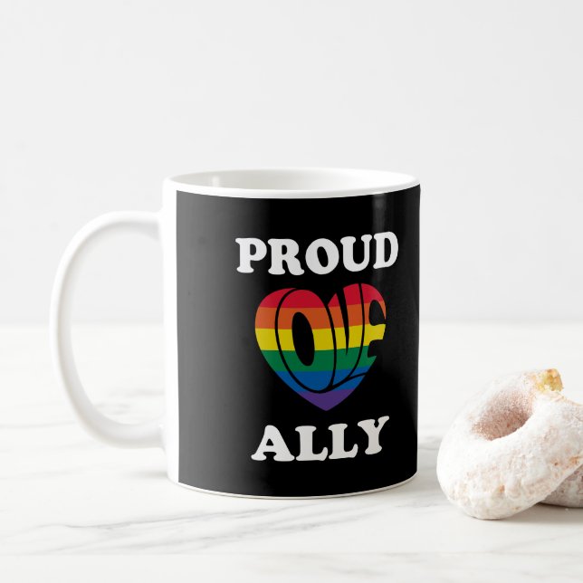 Stolz auf LGBTQ-Stolz Kaffeetasse (Mit Donut)