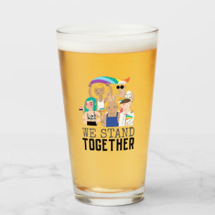 Stolz auf LGBTQ Wir stehen zusammen für Einheit de Glas